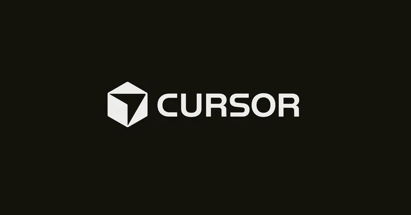 Cursor logo on a black background